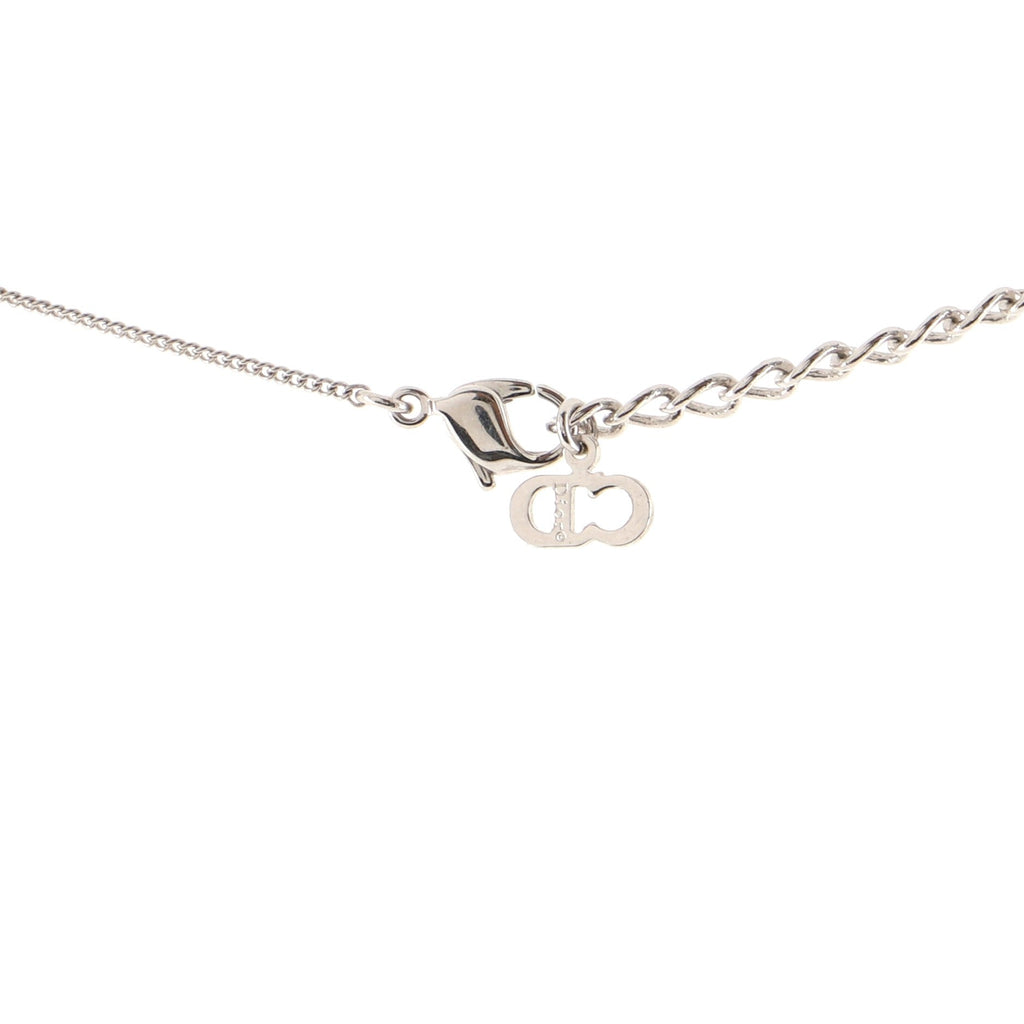 Vintage Logo Lock Pendant Necklace Metal