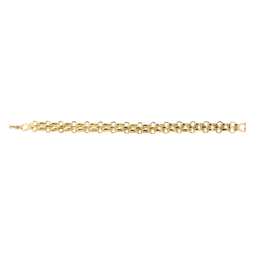 Vintage CD Jumbo Chain Bracelet Metal