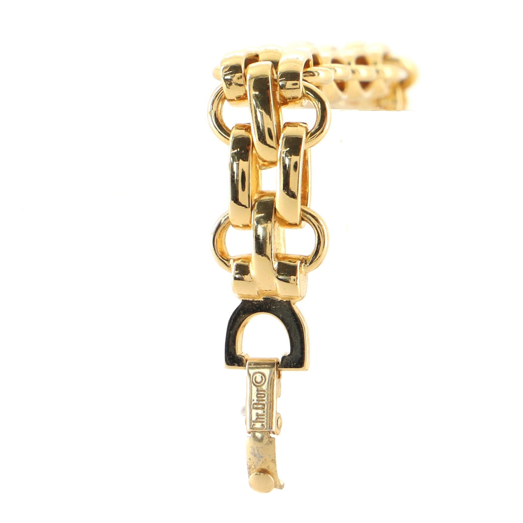Vintage CD Jumbo Chain Bracelet Metal
