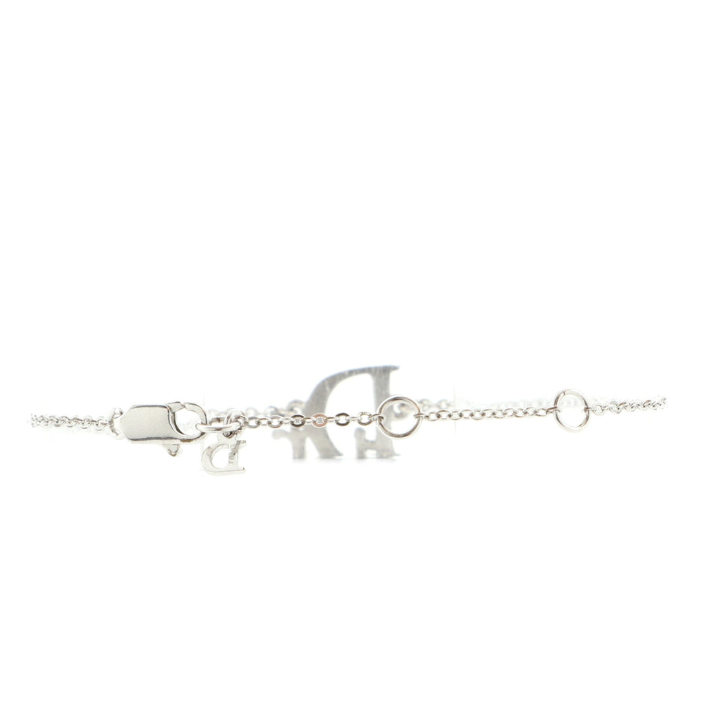 Vintage Logo Bracelet Crystal Embellished Metal