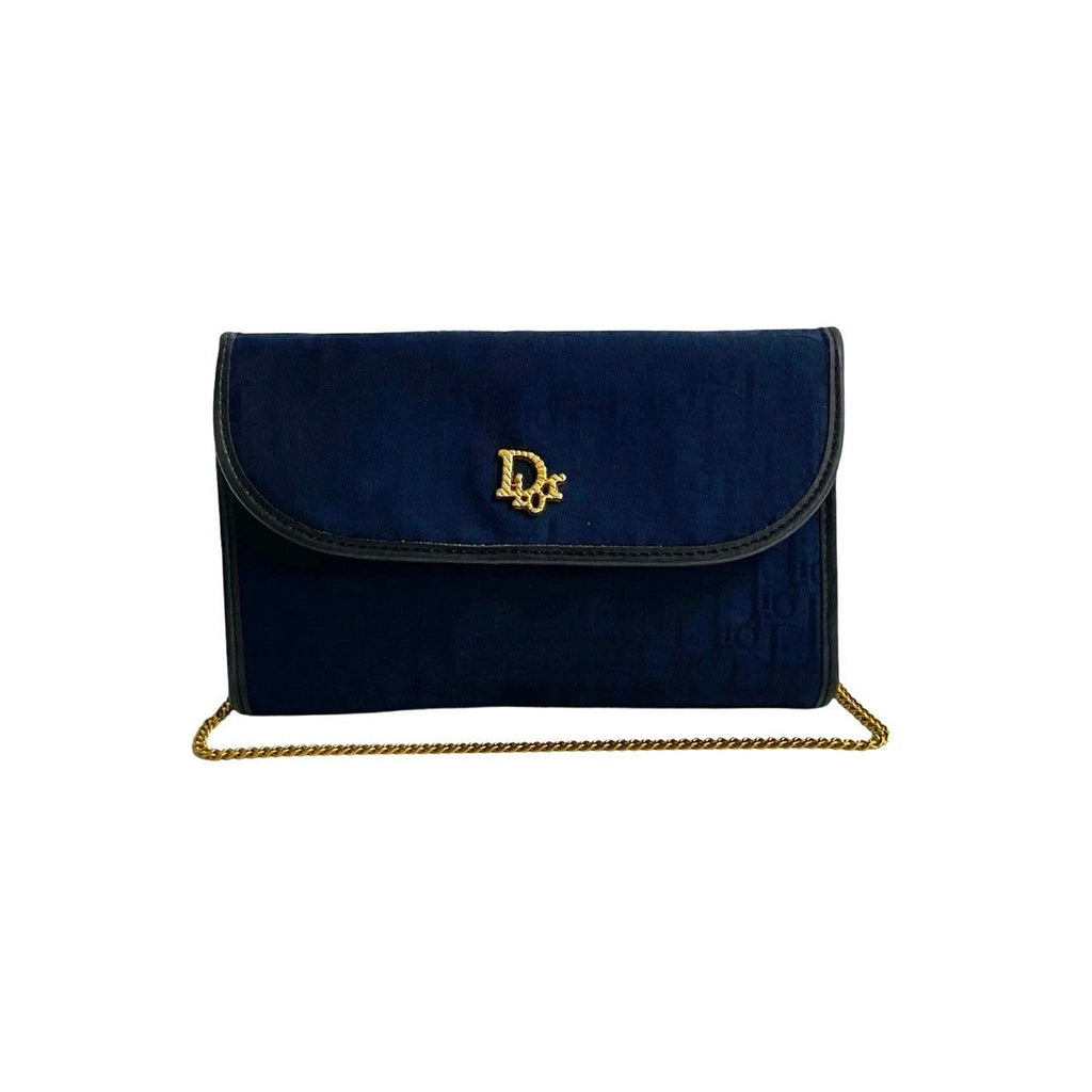 Christian Dior Trotter Canvas Leather Shoulder Bag