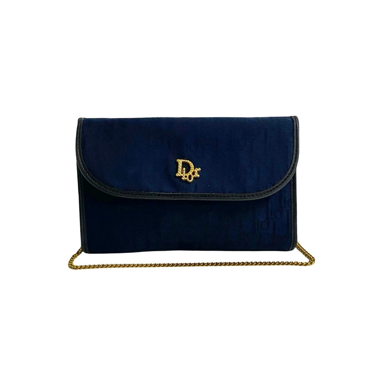 Christian Dior Trotter Canvas Leather Shoulder Bag