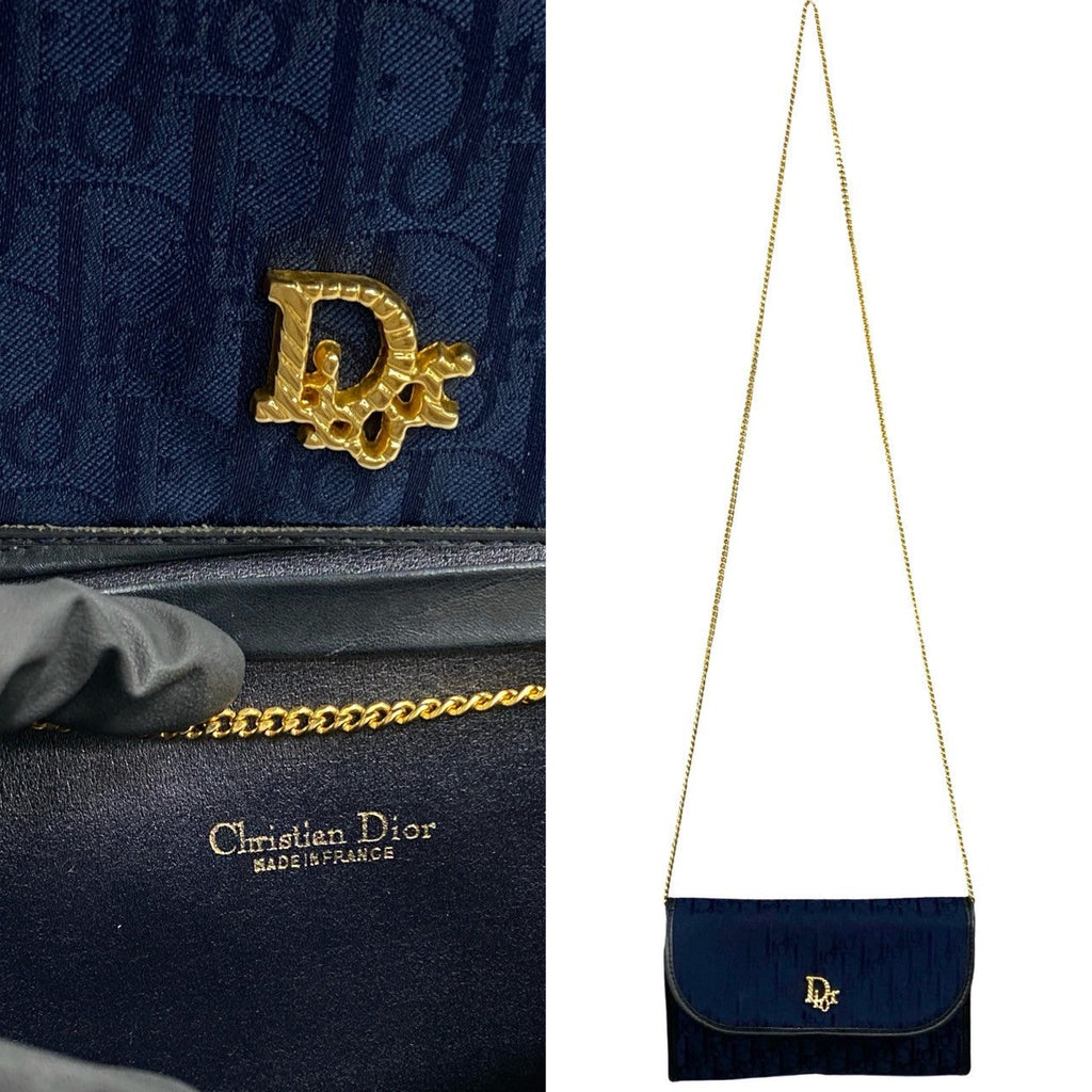 Christian Dior Trotter Canvas Leather Shoulder Bag