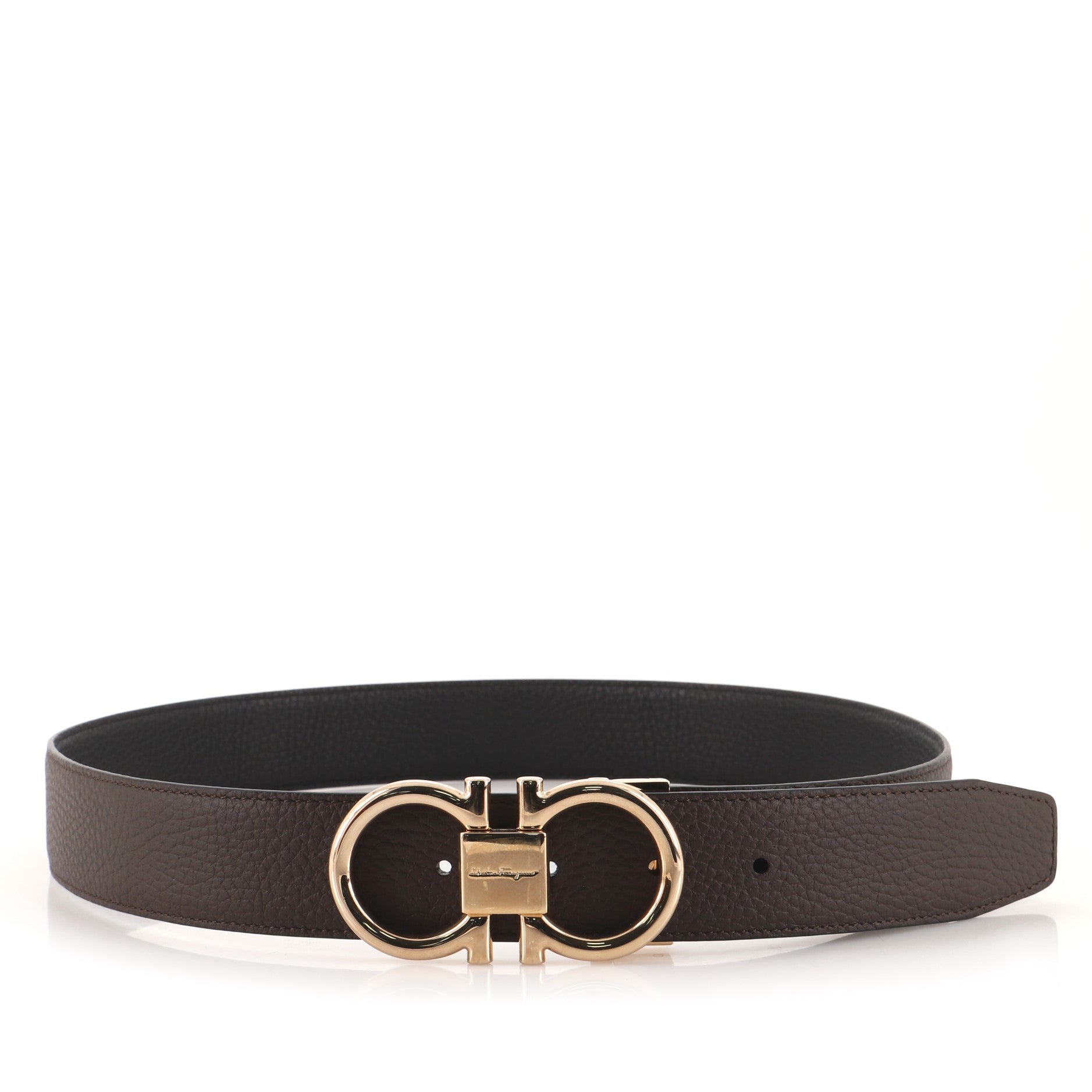 Gancini Belt Leather Wide 85