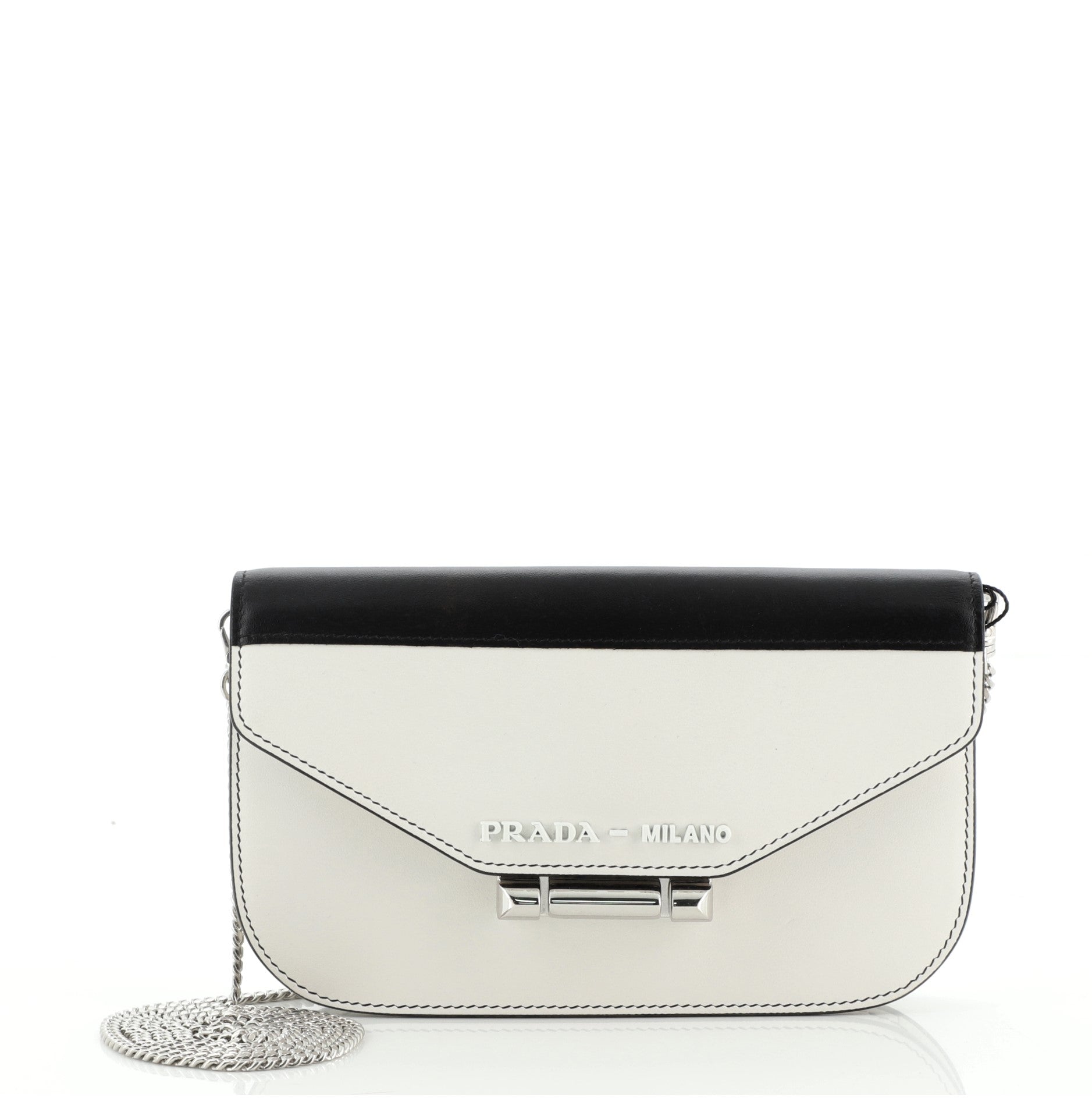 Bar Lock Chain Clutch City Calf Small