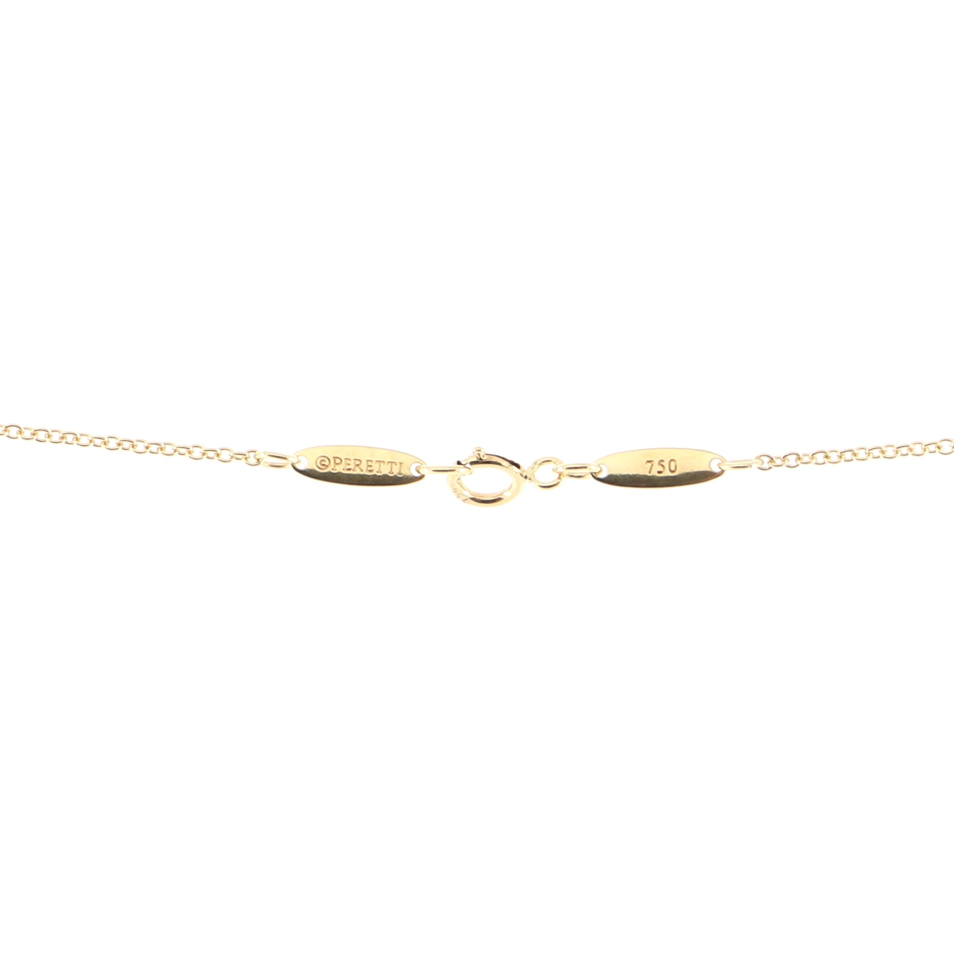 Round Pendant 18K Yellow Gold Necklace