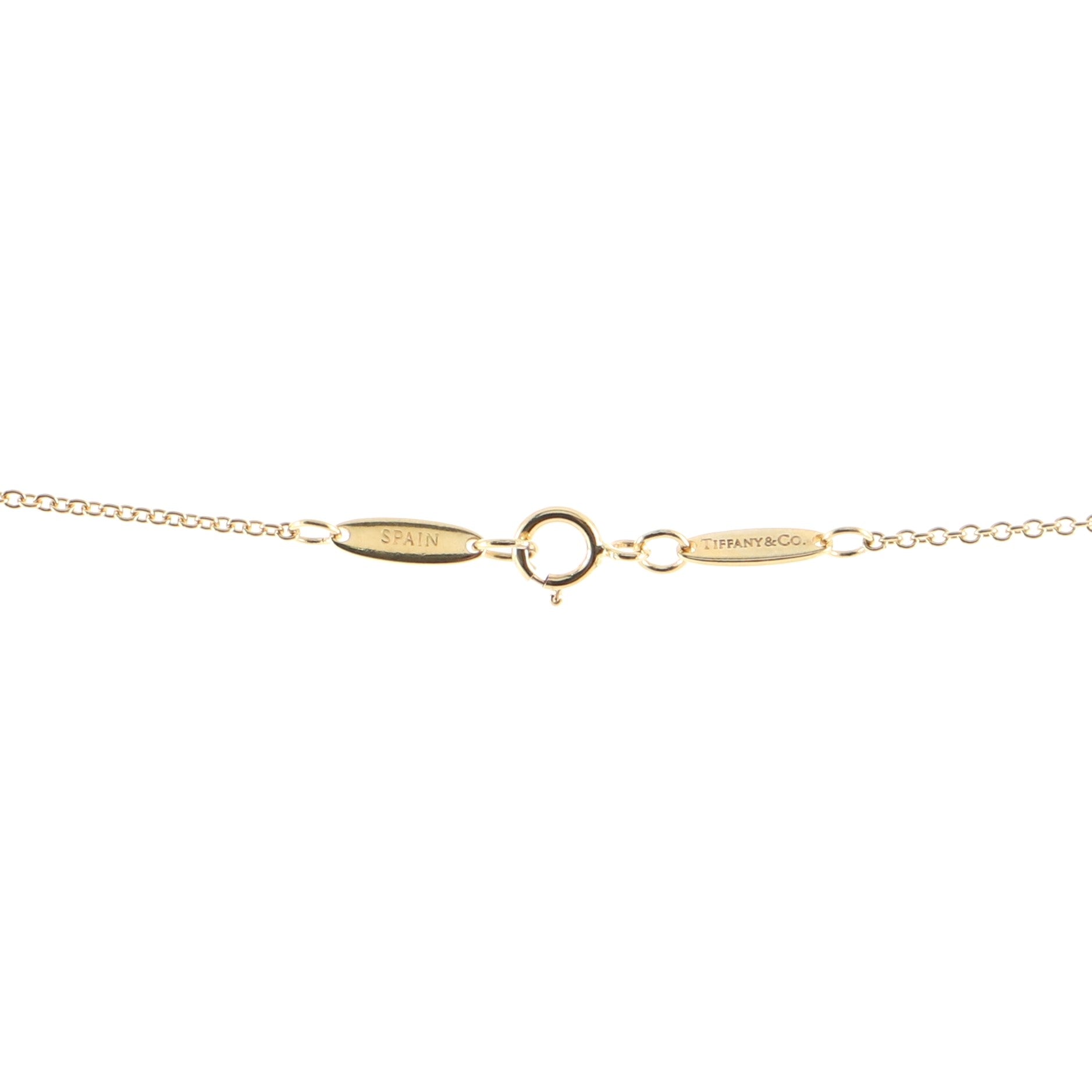 Round Pendant 18K Yellow Gold Necklace