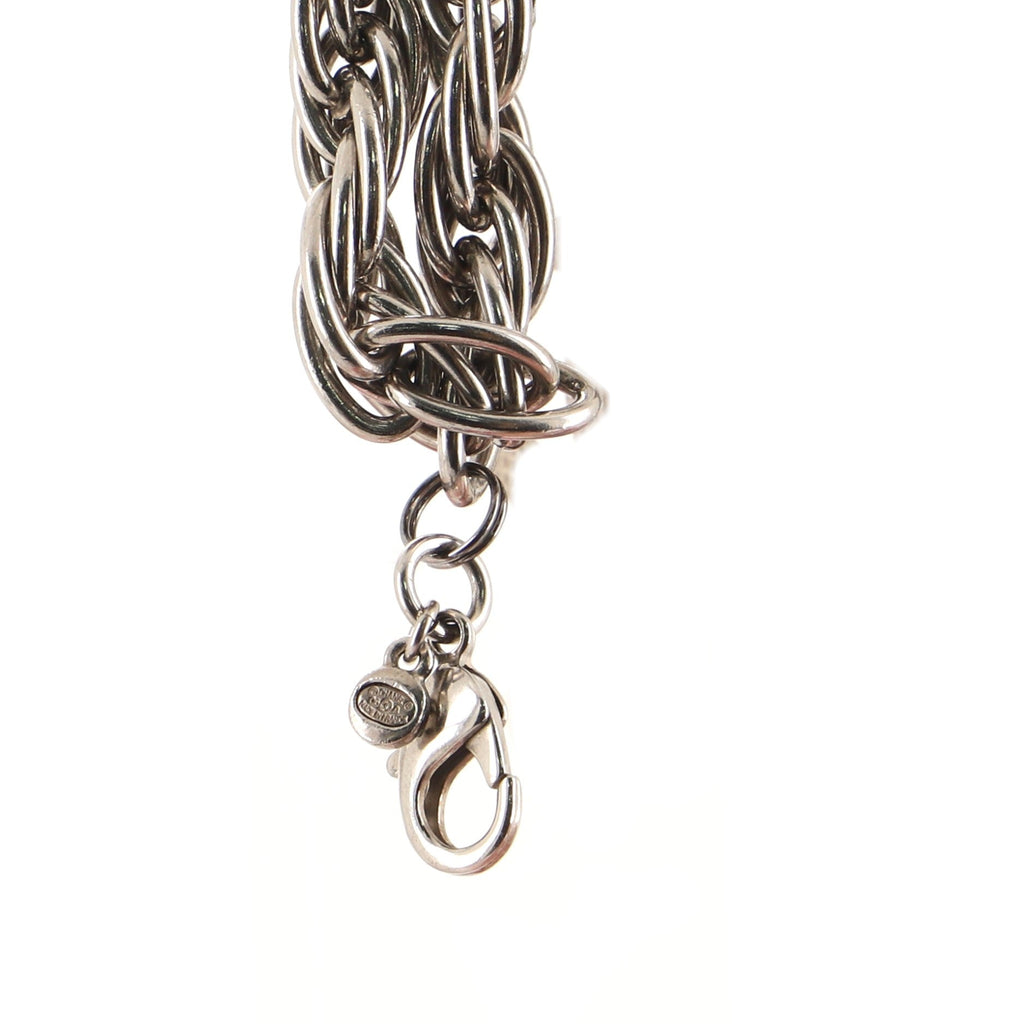 CC Twist Chain Belt Metal with Faux Pearl 120