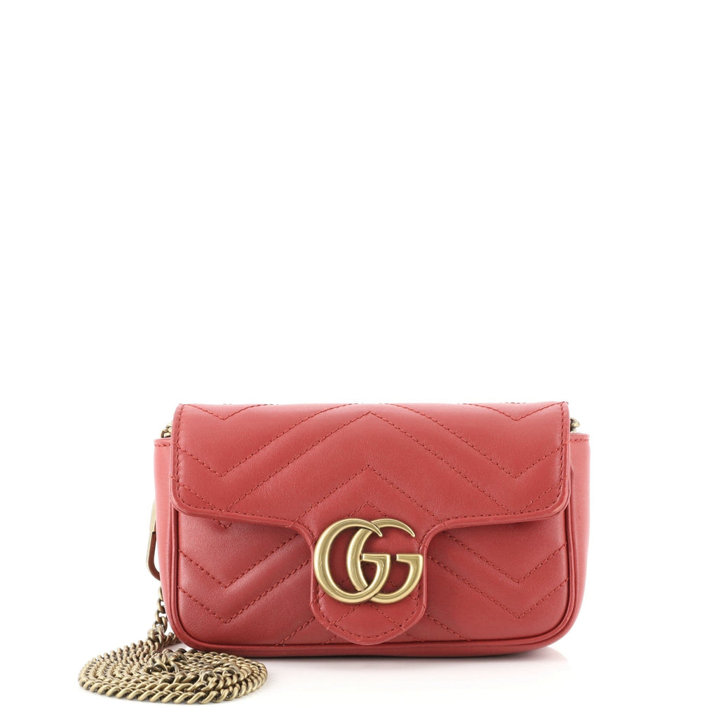 GG Marmont Flap Bag Matelasse Leather Super Mini