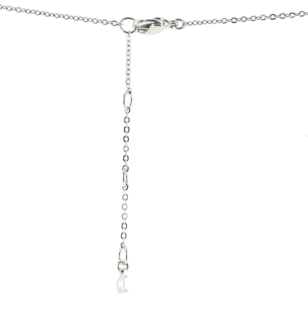 Vintage Heart Drop Pendant Necklace Metal and Beads