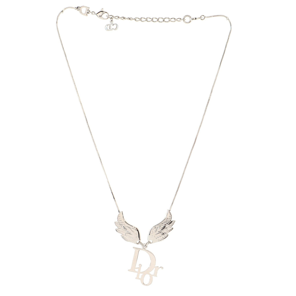 Logo Wings Pendant Necklace Metal