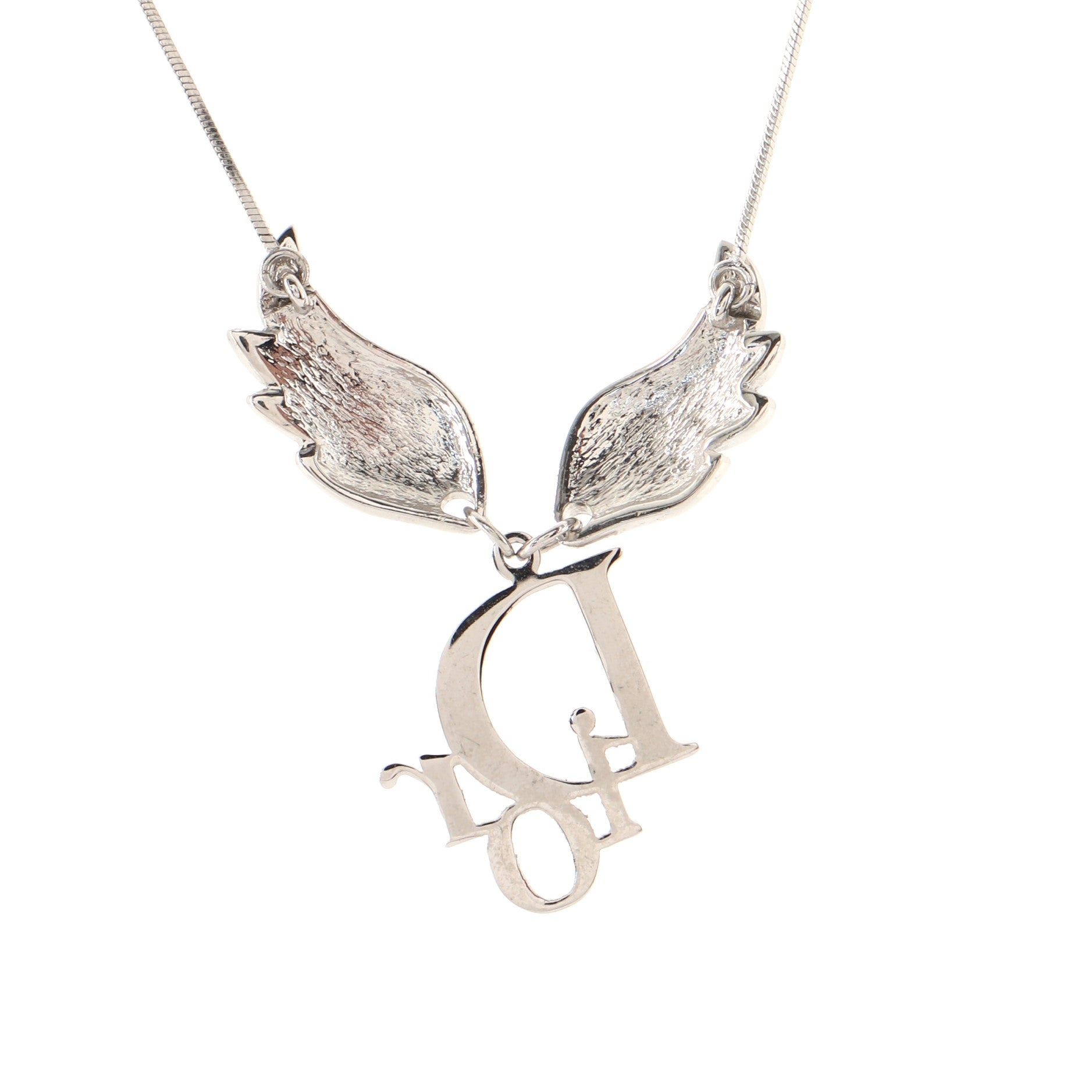 Logo Wings Pendant Necklace Metal