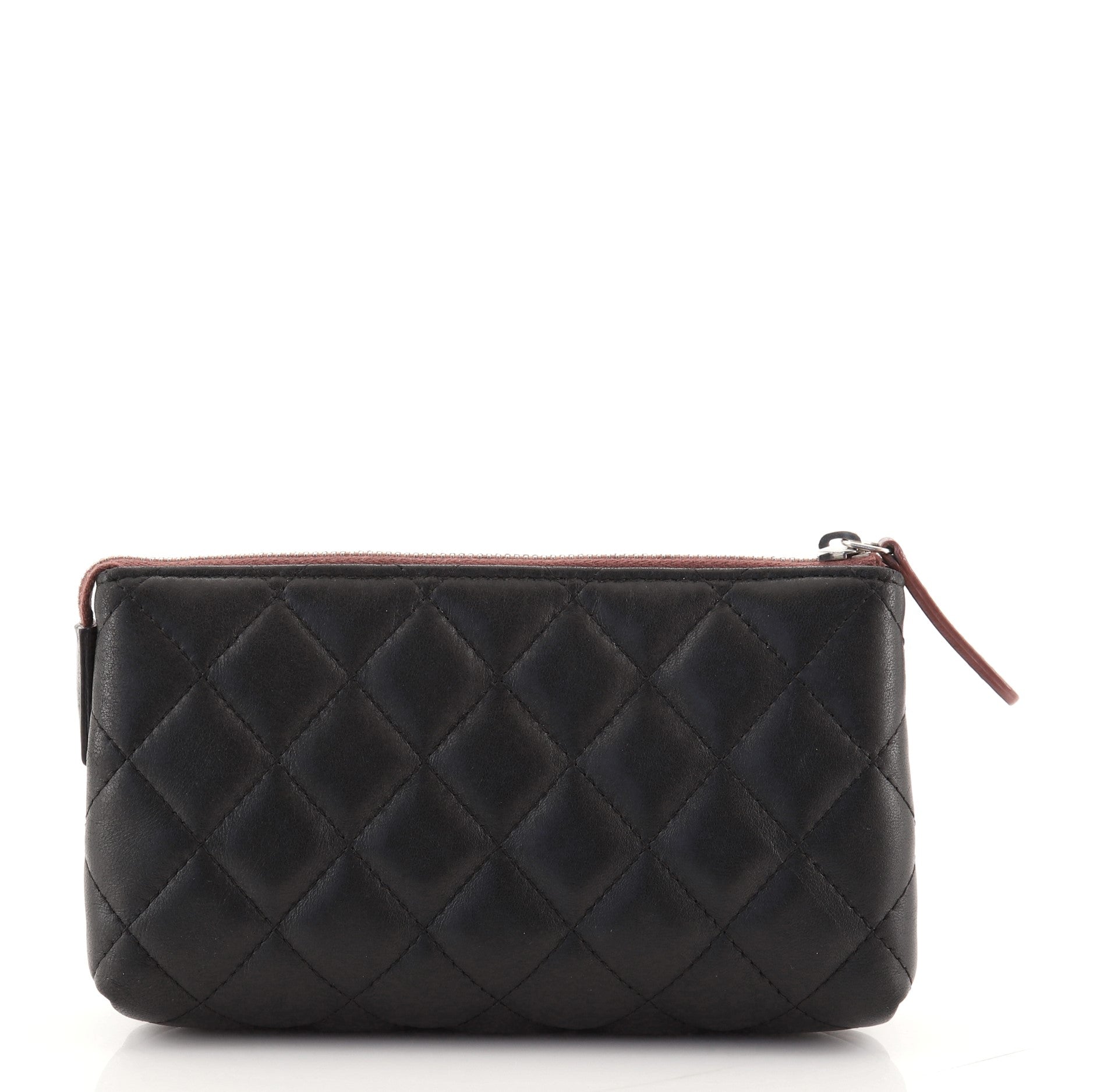 Zipped Pouch Quilted Lambskin Mini