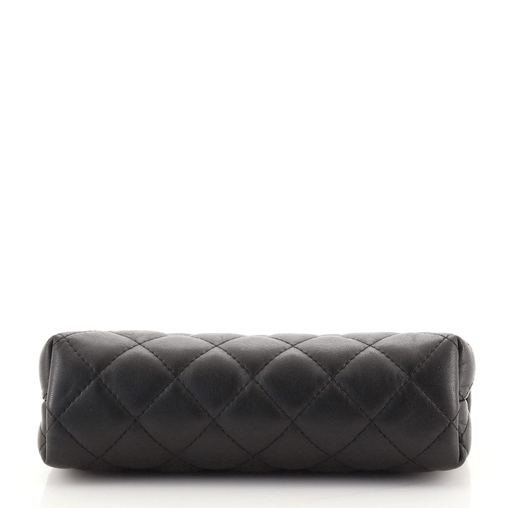 Zipped Pouch Quilted Lambskin Mini