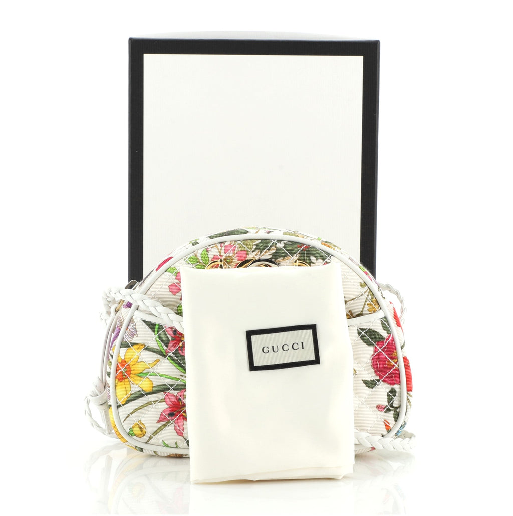 Trapuntata Camera Shoulder Bag Quilted Flora Canvas	 Mini