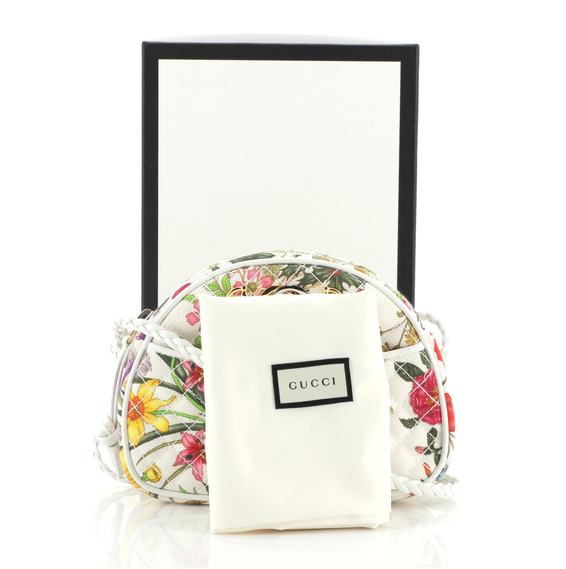 Trapuntata Camera Shoulder Bag Quilted Flora Canvas	 Mini