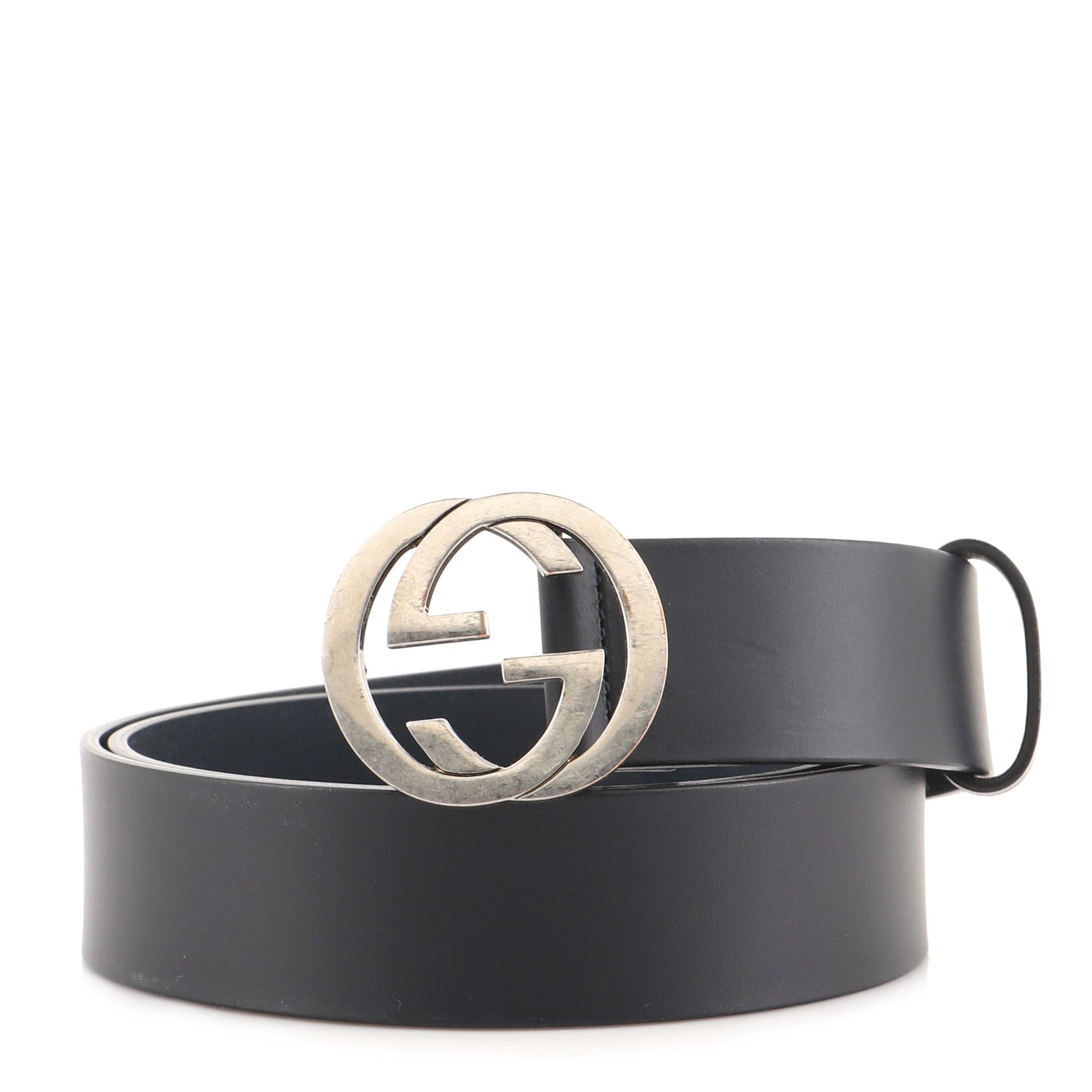 Interlocking G Belt Leather Wide 95