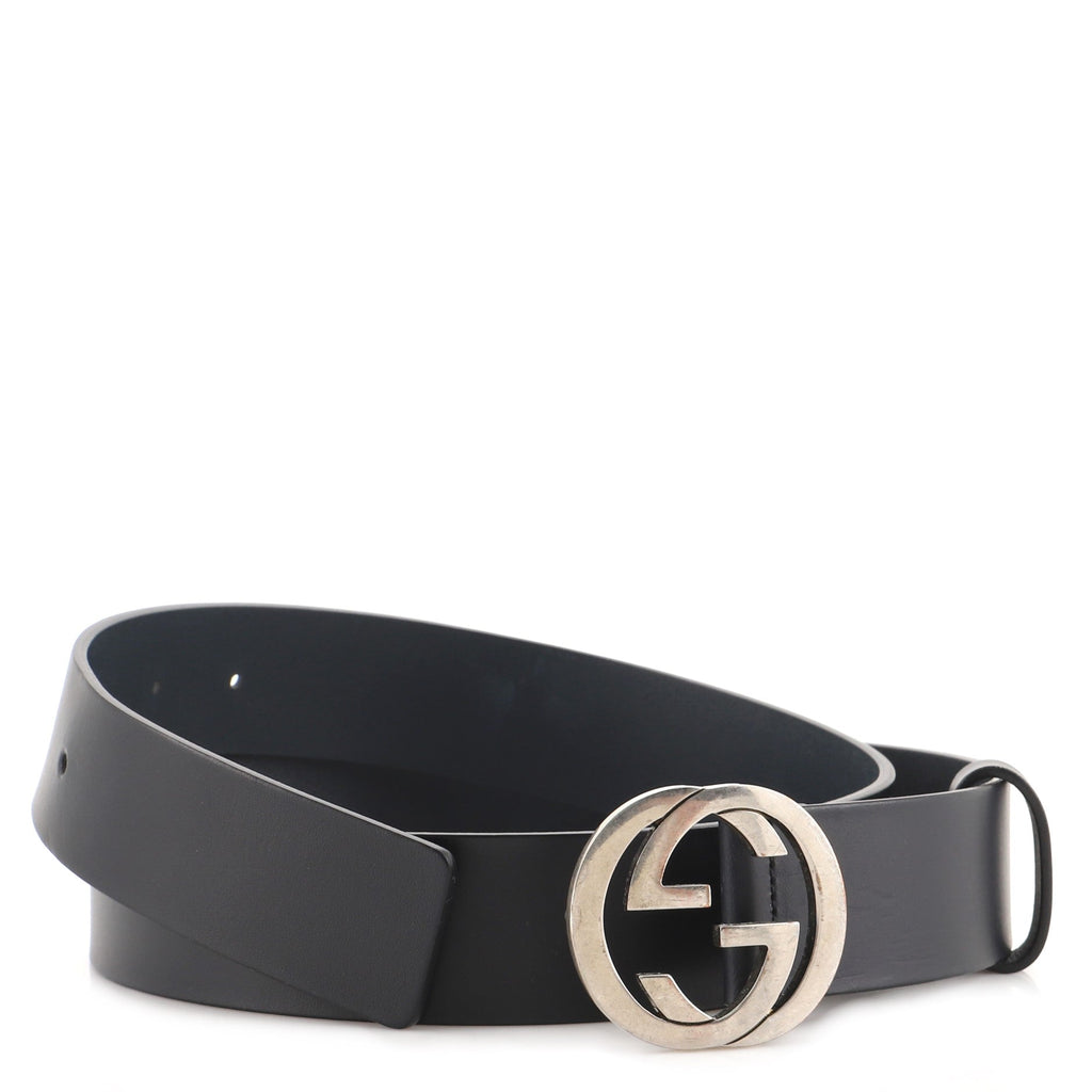 Interlocking G Belt Leather Wide 95