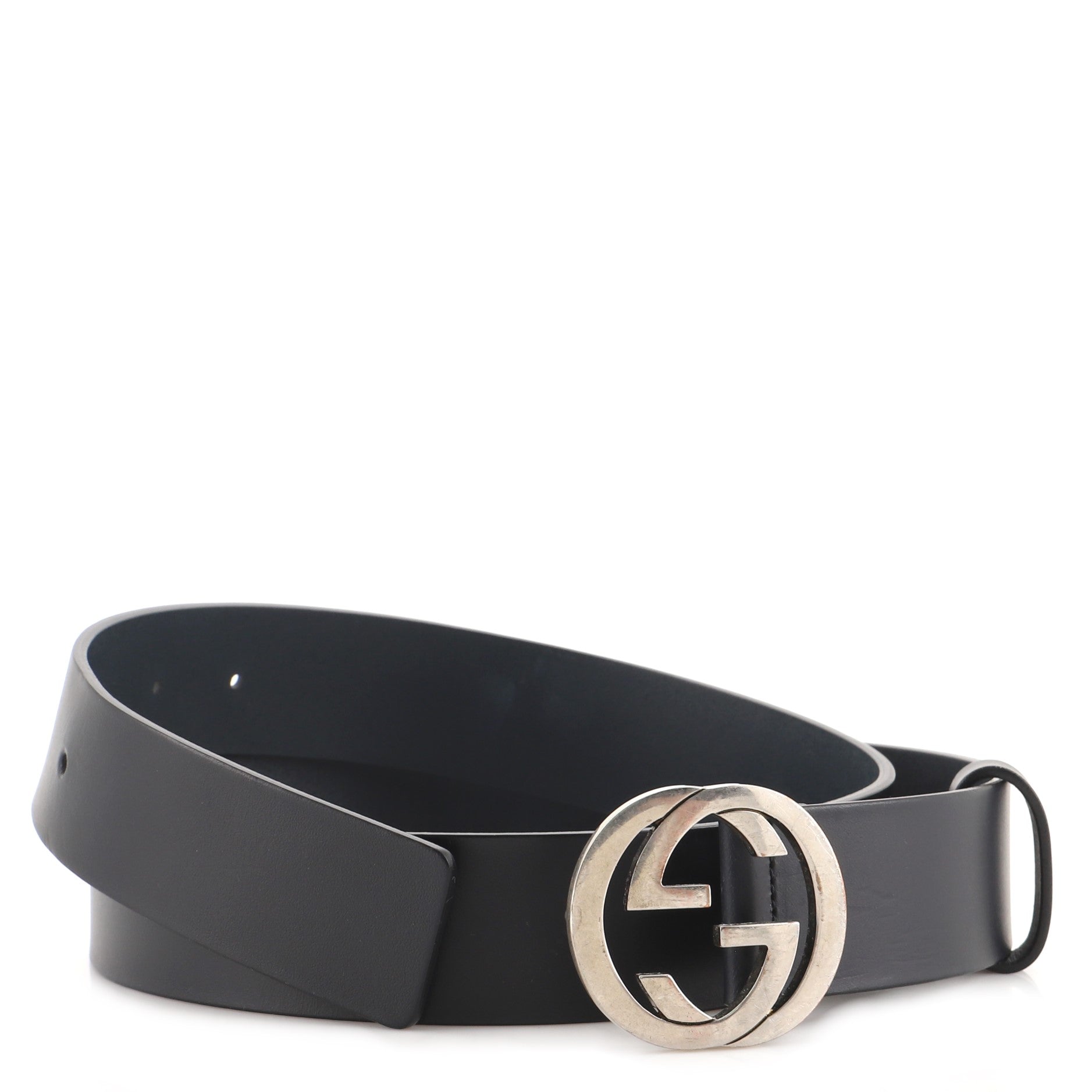 Interlocking G Belt Leather Wide 95