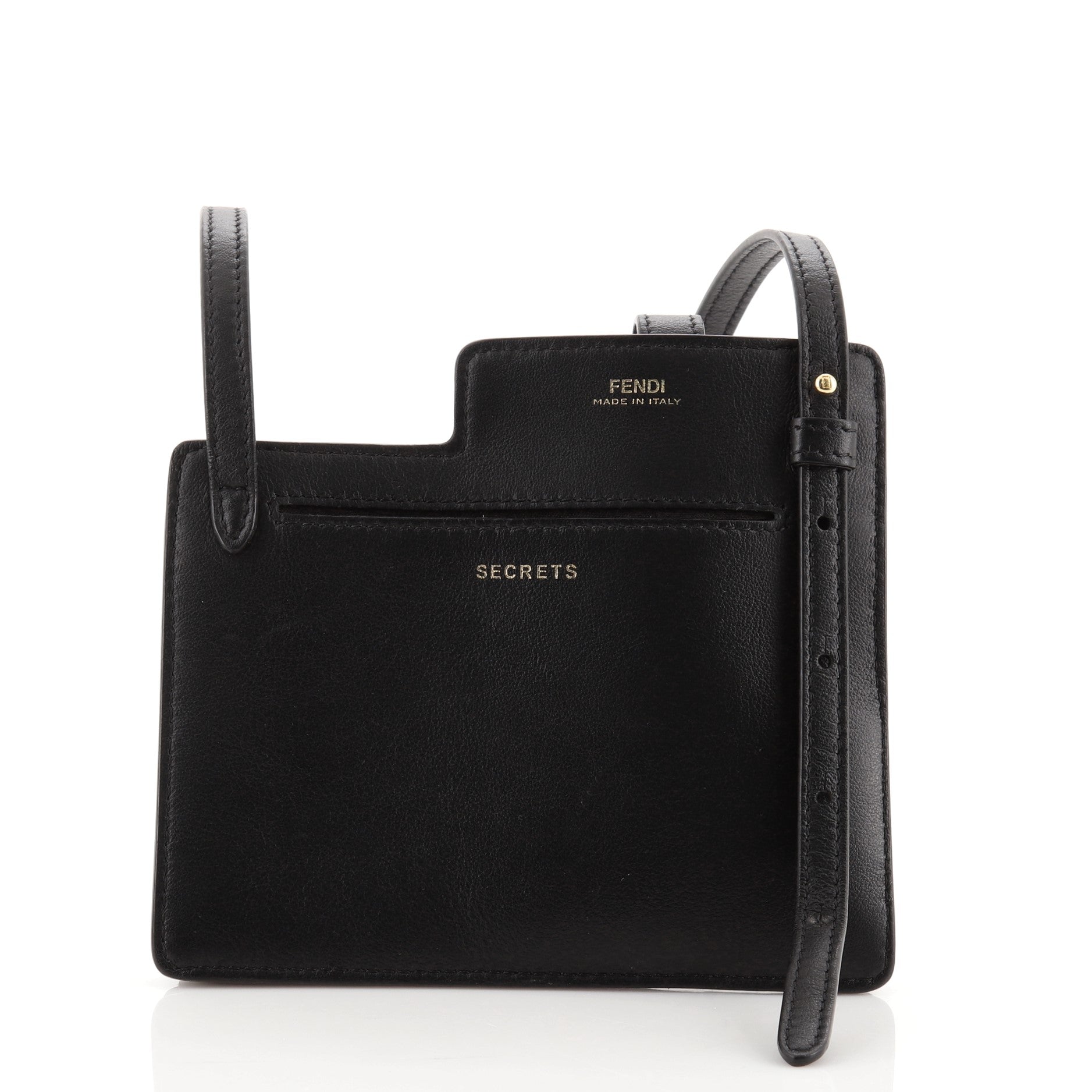 Bustine 2 Pockets Crossbody Bag Leather Mini
