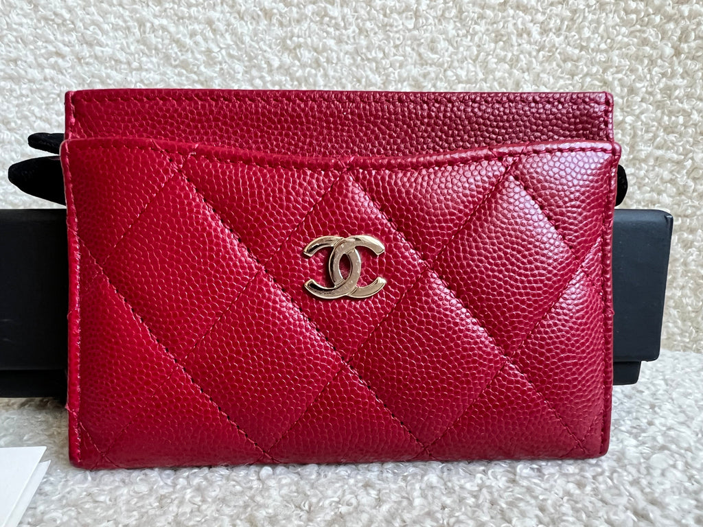 Chanel Pink Caviar  Holder with Pale Gold Hardware (RRP £420)