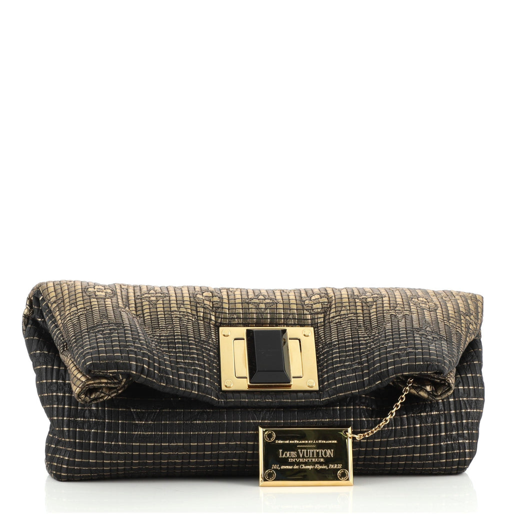 Altair Clutch Monogram Jacquard Textile