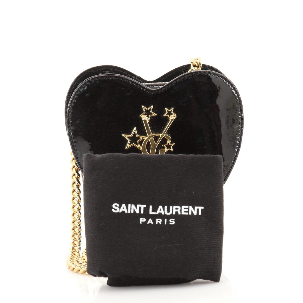 Love Heart Chain Bag Patent Mini