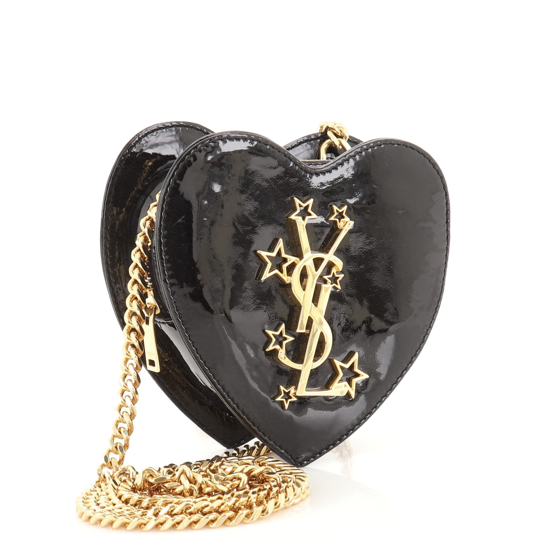 Love Heart Chain Bag Patent Mini