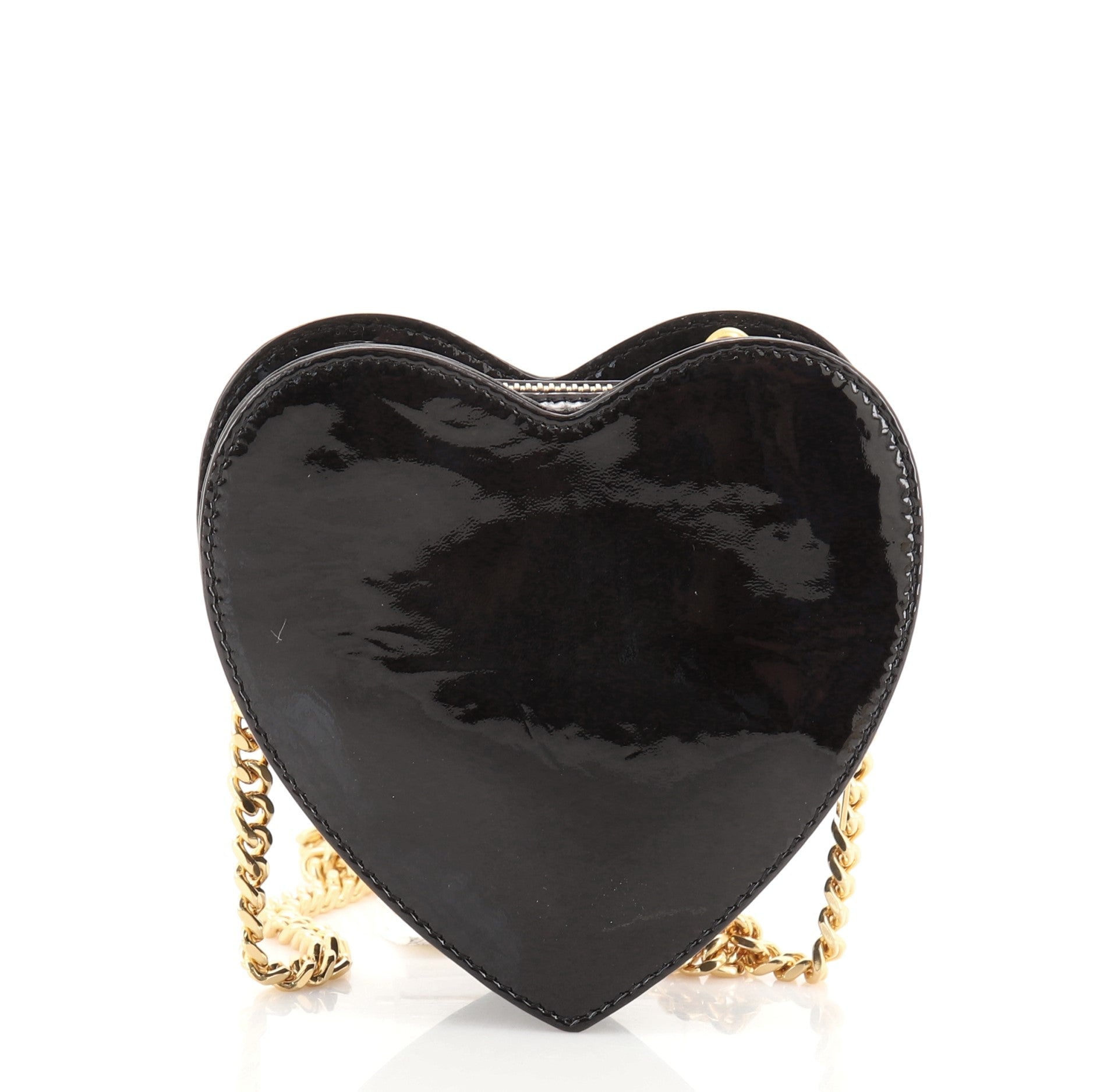 Love Heart Chain Bag Patent Mini