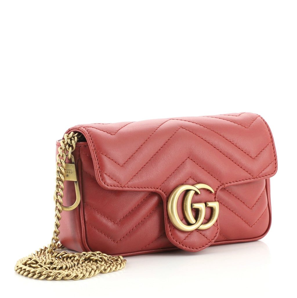 GG Marmont Flap Bag Matelasse Leather Super Mini