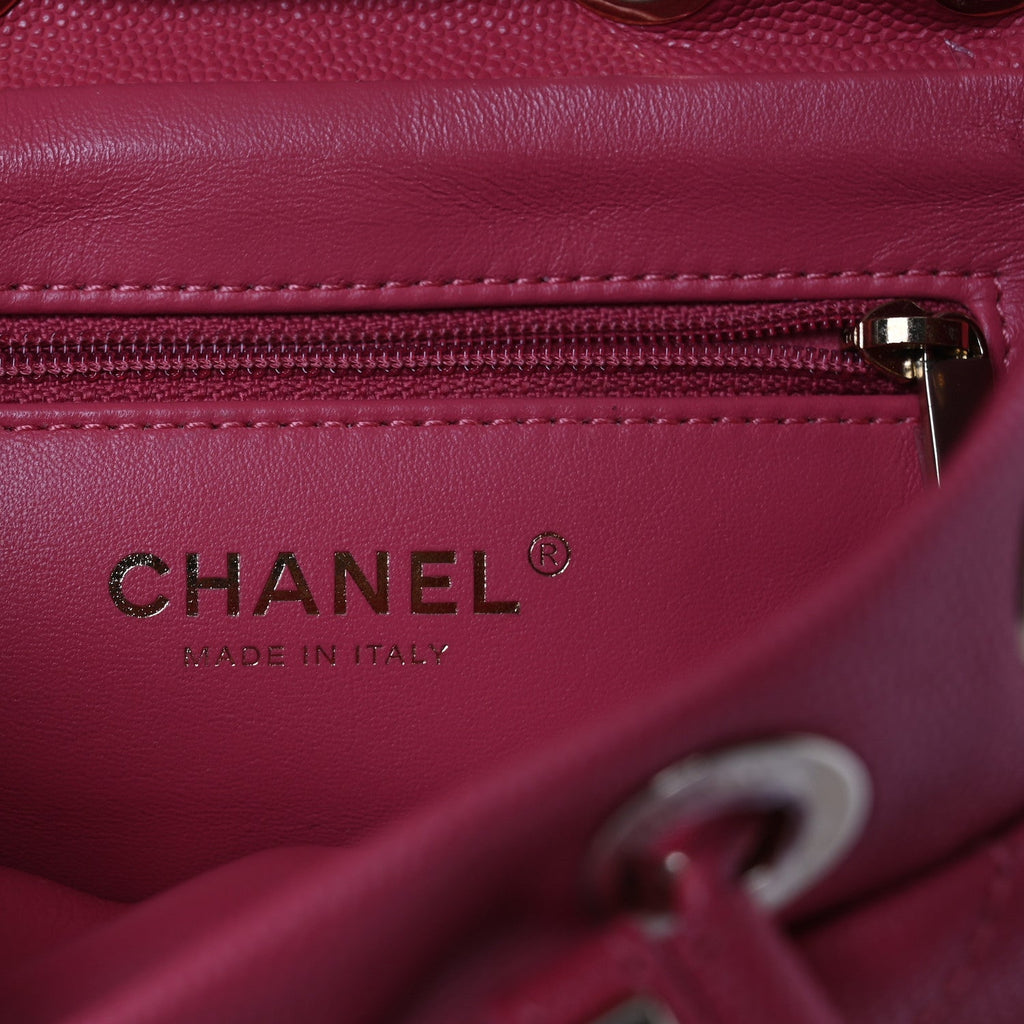 Caviar Quilted Small Filigree Backpack Pink