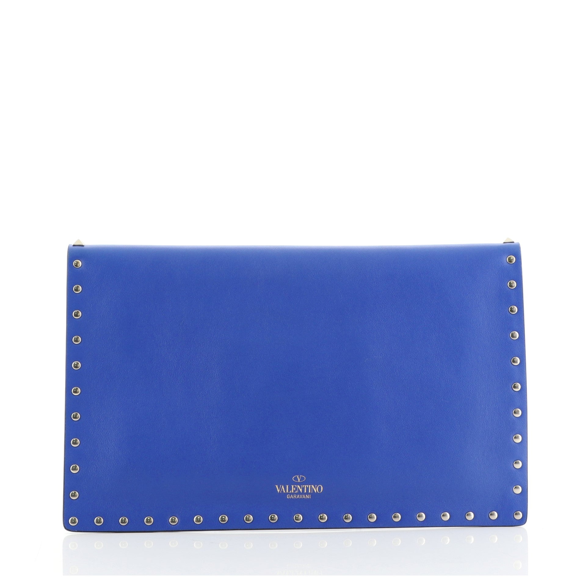 Rockstud Envelope Clutch Leather Medium