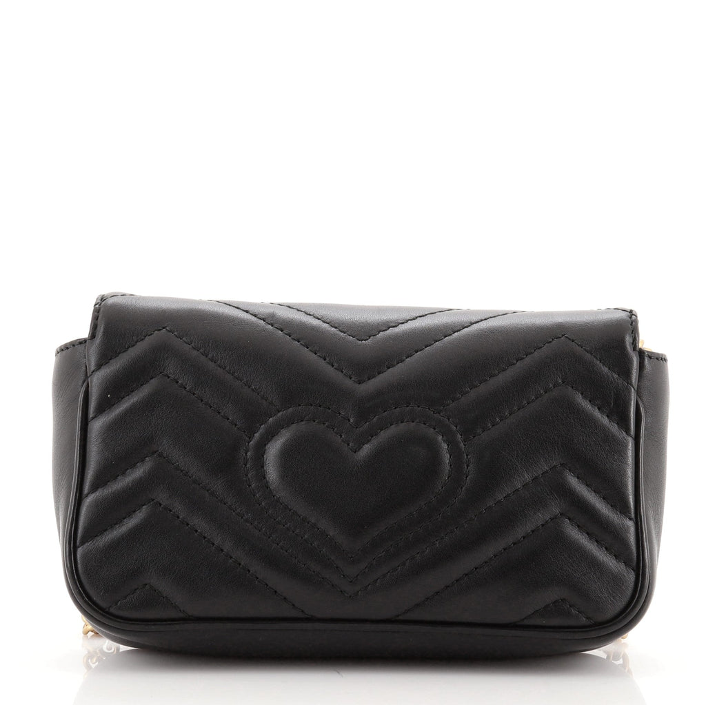 GG Marmont Flap Bag Matelasse Leather Super Mini