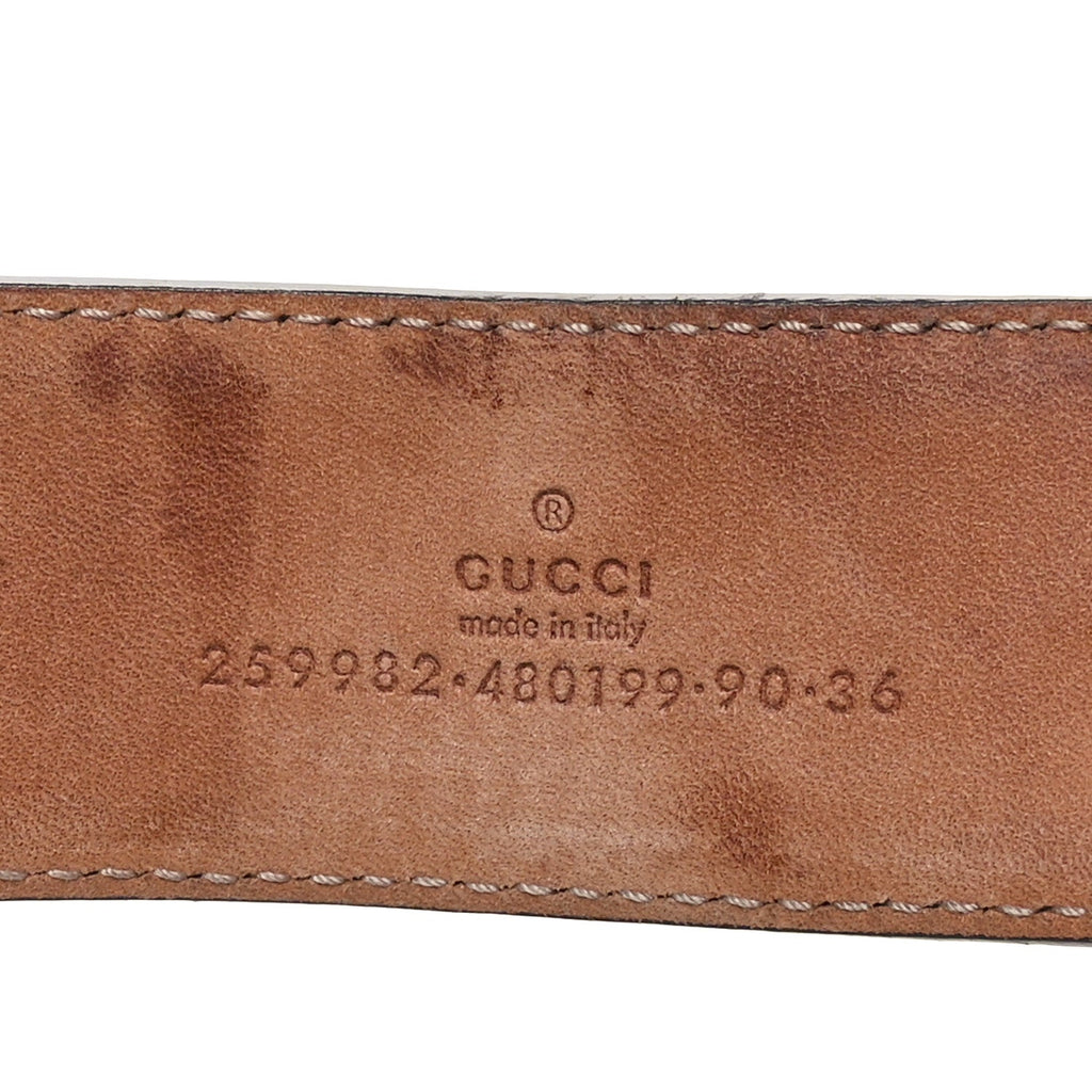 Monogram Double G Belt 90 36 Dark Brown