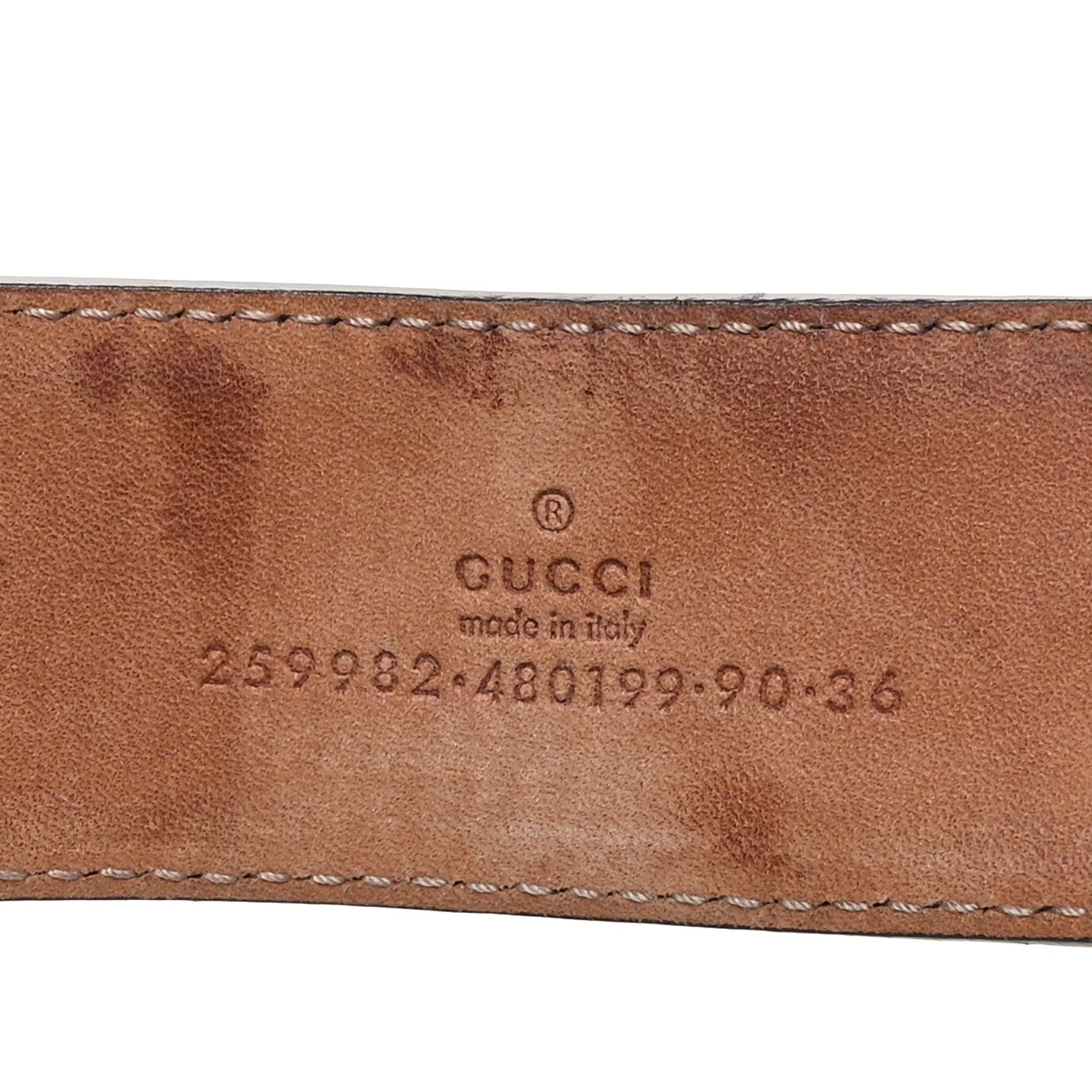 Monogram Double G Belt 90 36 Dark Brown