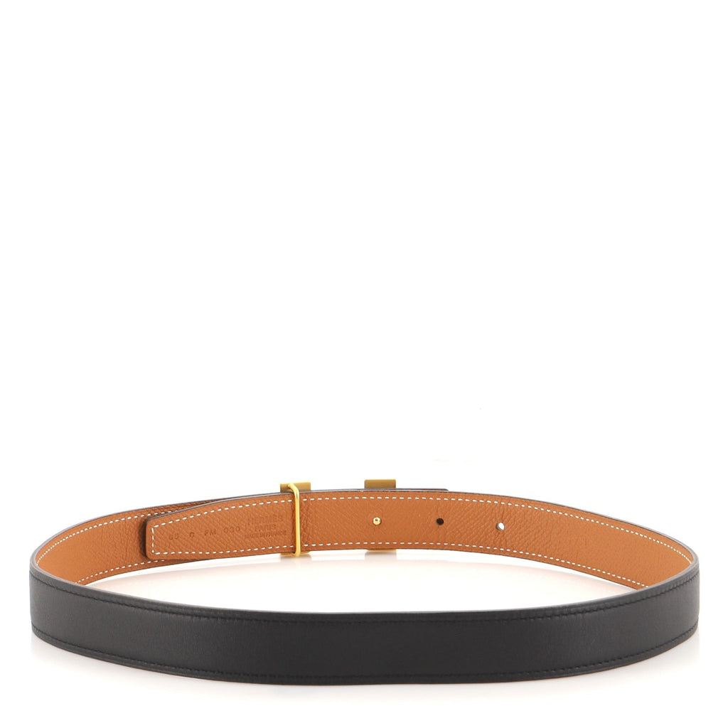 Constance Reversible Belt Leather with Guilloche Hardware Thin 65