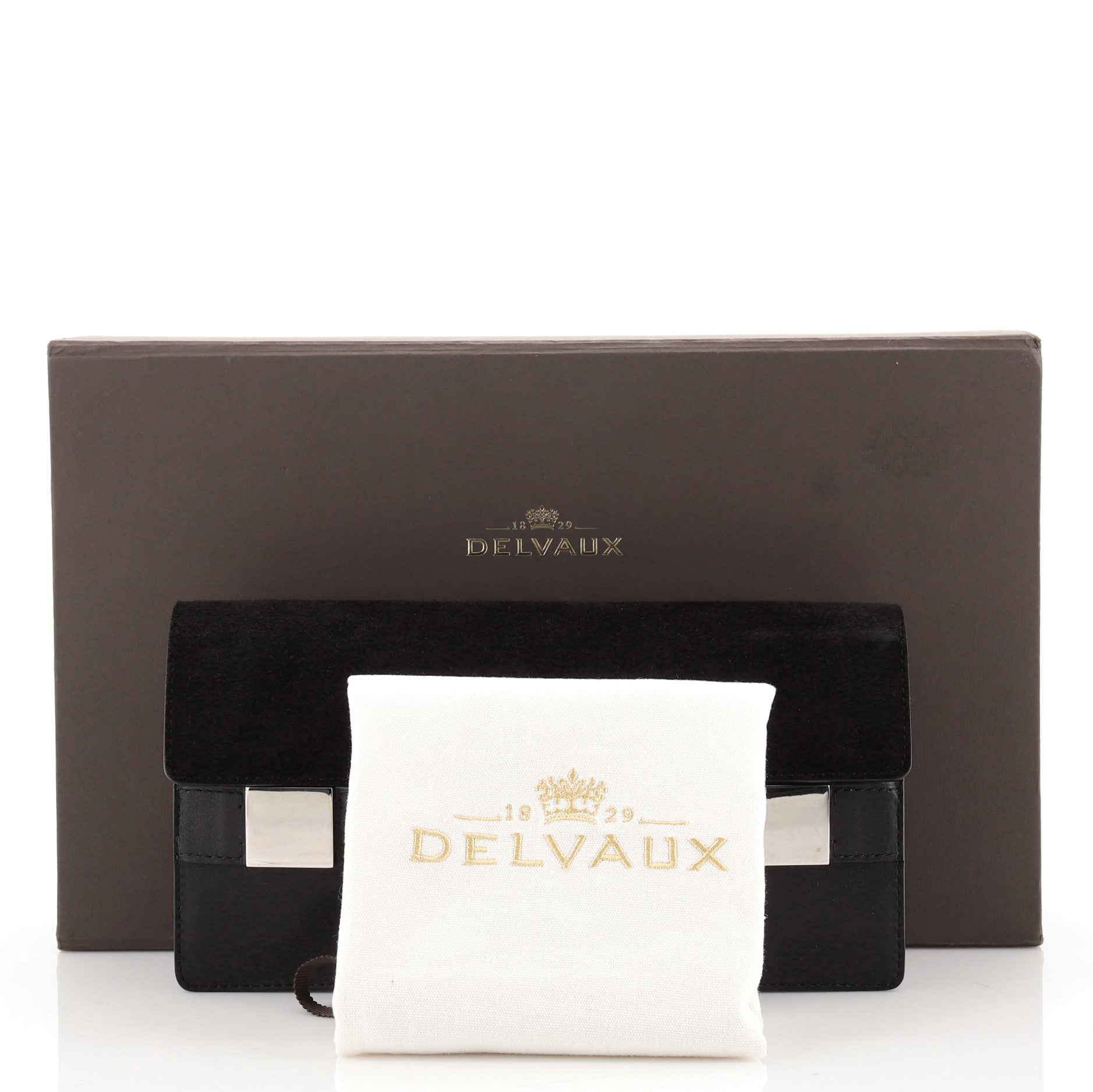 Madame Pochette Clutch Leather and Suede with Patent