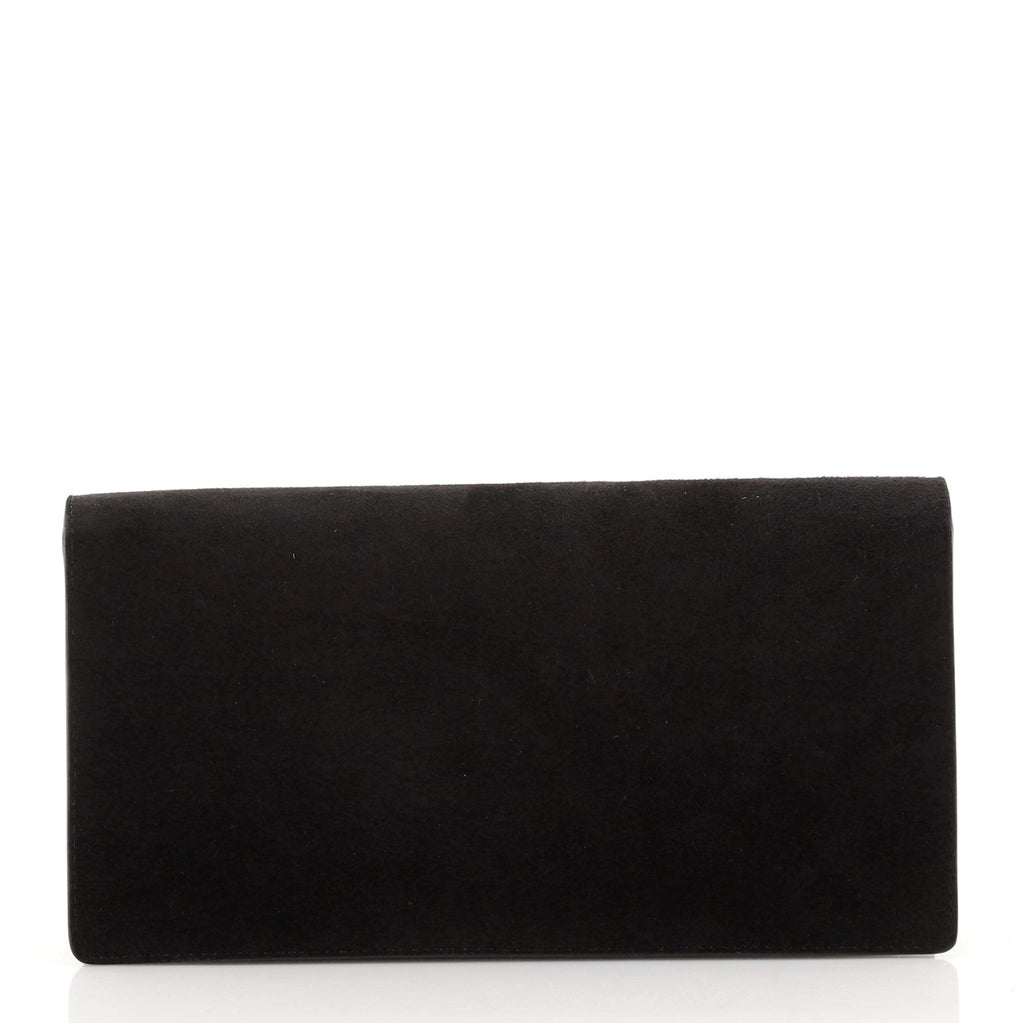 Madame Pochette Clutch Leather and Suede with Patent