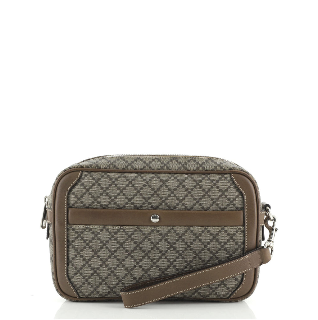 Wristlet Clutch Diamante Canvas