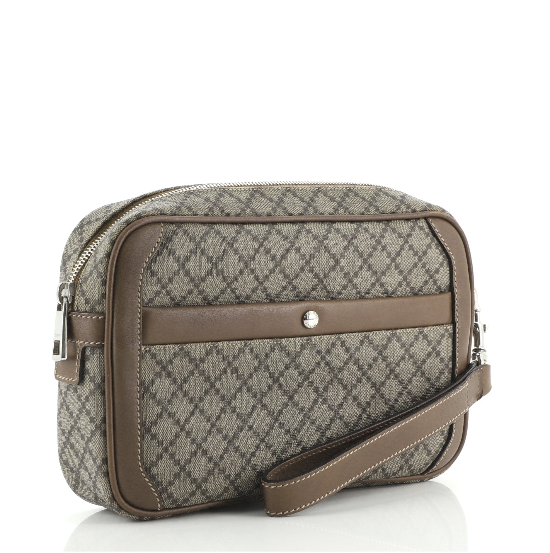Wristlet Clutch Diamante Canvas