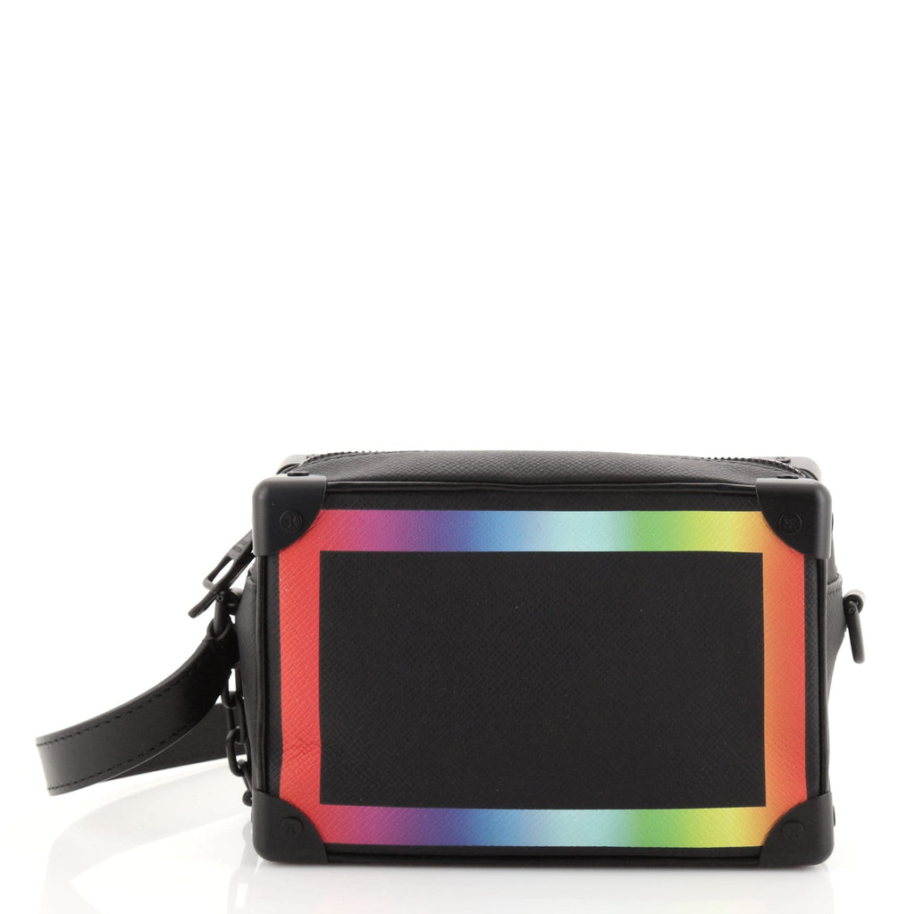 Soft Trunk Bag Rainbow Taiga Leather Mini
