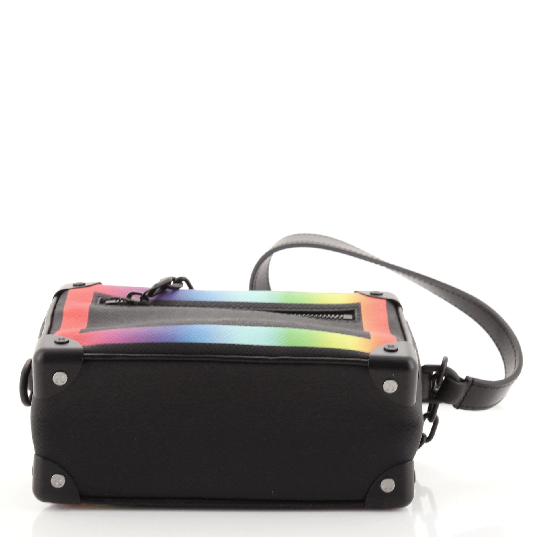 Soft Trunk Bag Rainbow Taiga Leather Mini