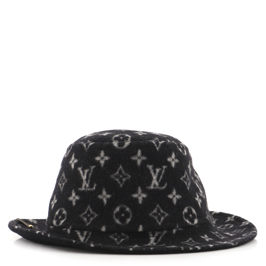Carry On Reversible Bob Hat Monogram Wool Small