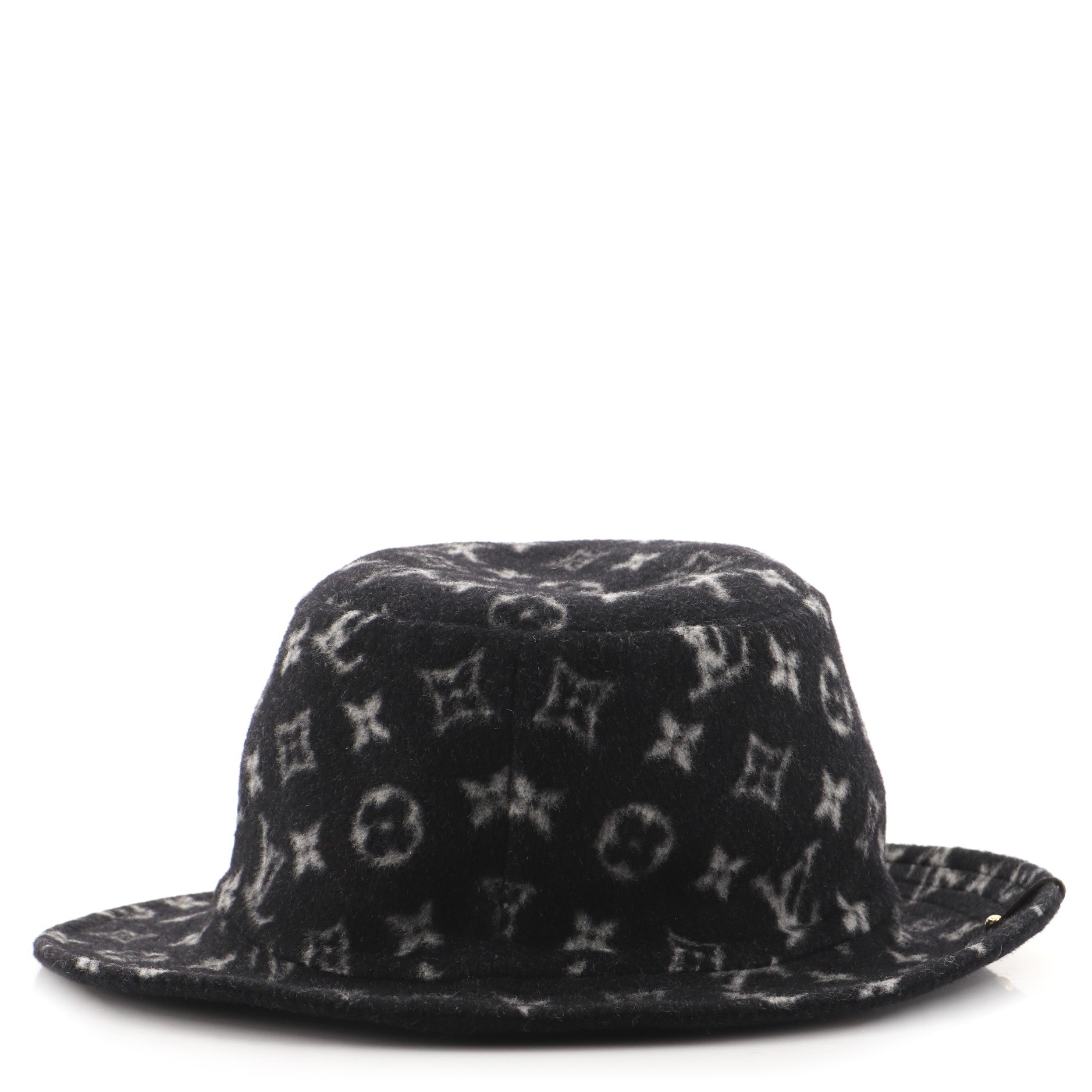 Carry On Reversible Bob Hat Monogram Wool Small