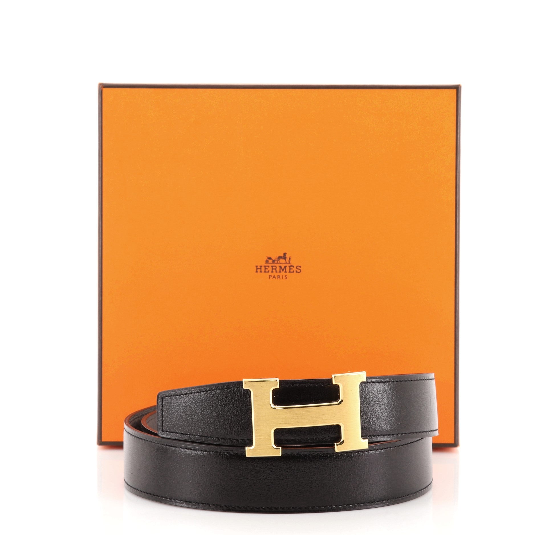 Constance Reversible Belt Leather Wide 90