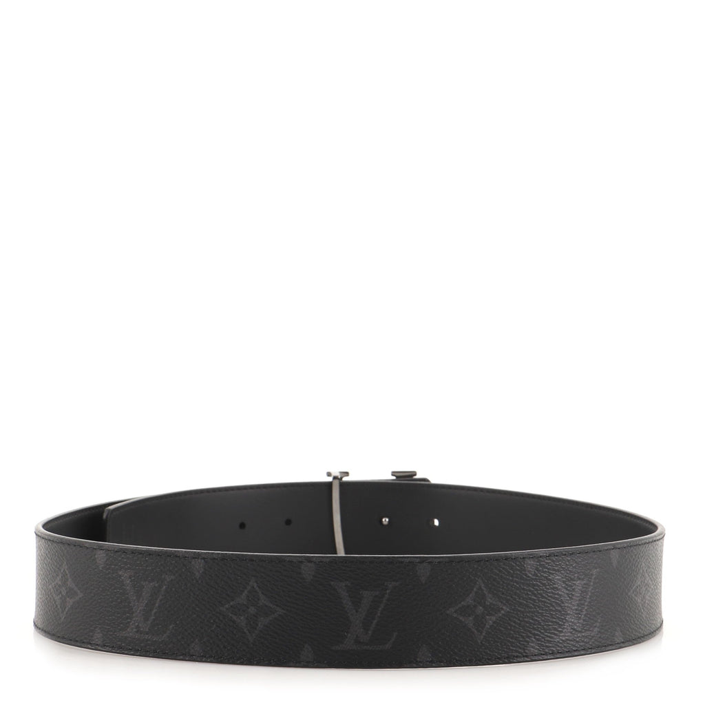 LV Initiales Reversible Belt Monogram Eclipse Wide 80
