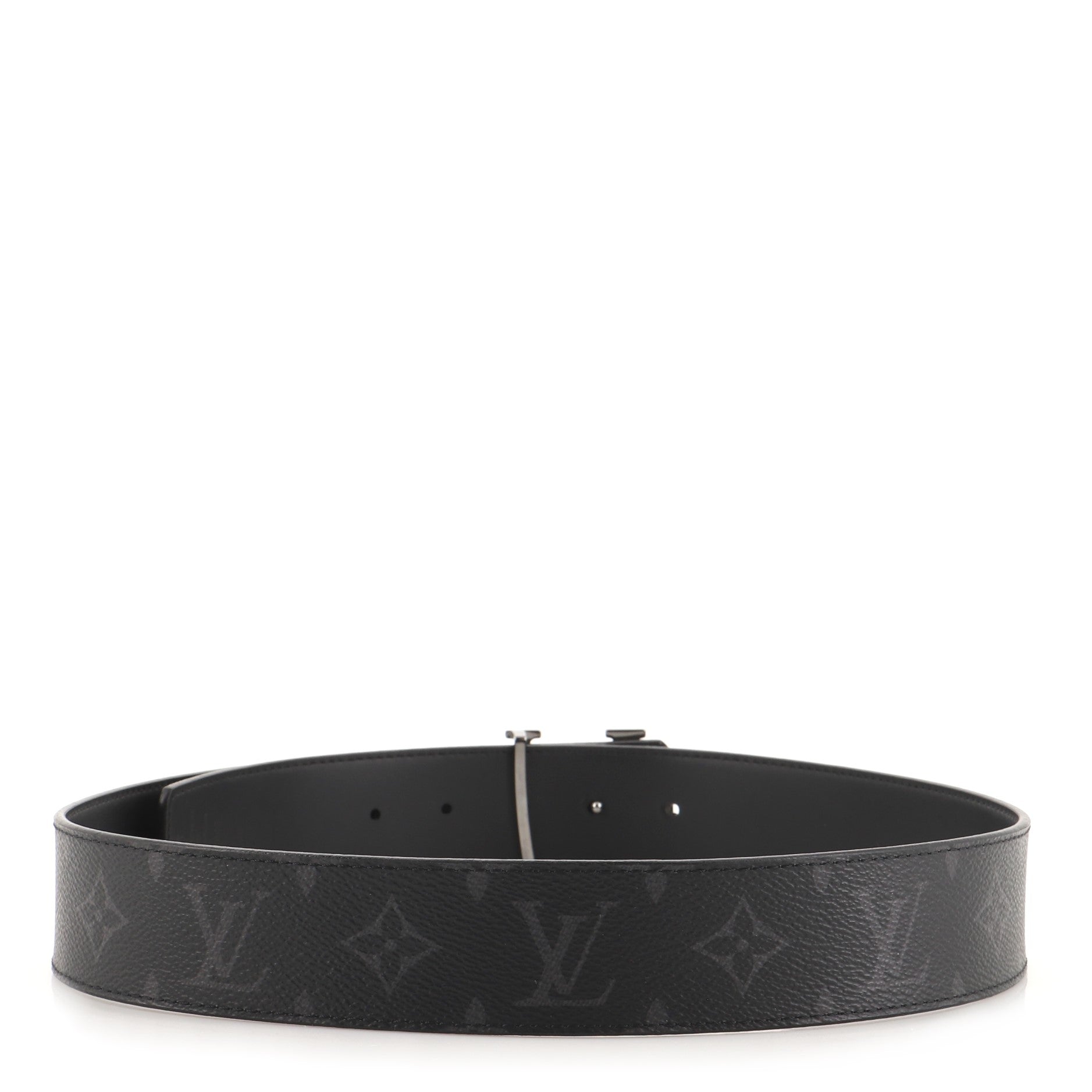LV Initiales Reversible Belt Monogram Eclipse Wide 80