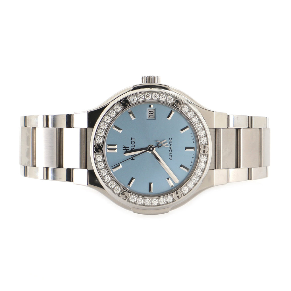 Classic Fusion Automatic Watch Titanium with Diamond Bezel 38