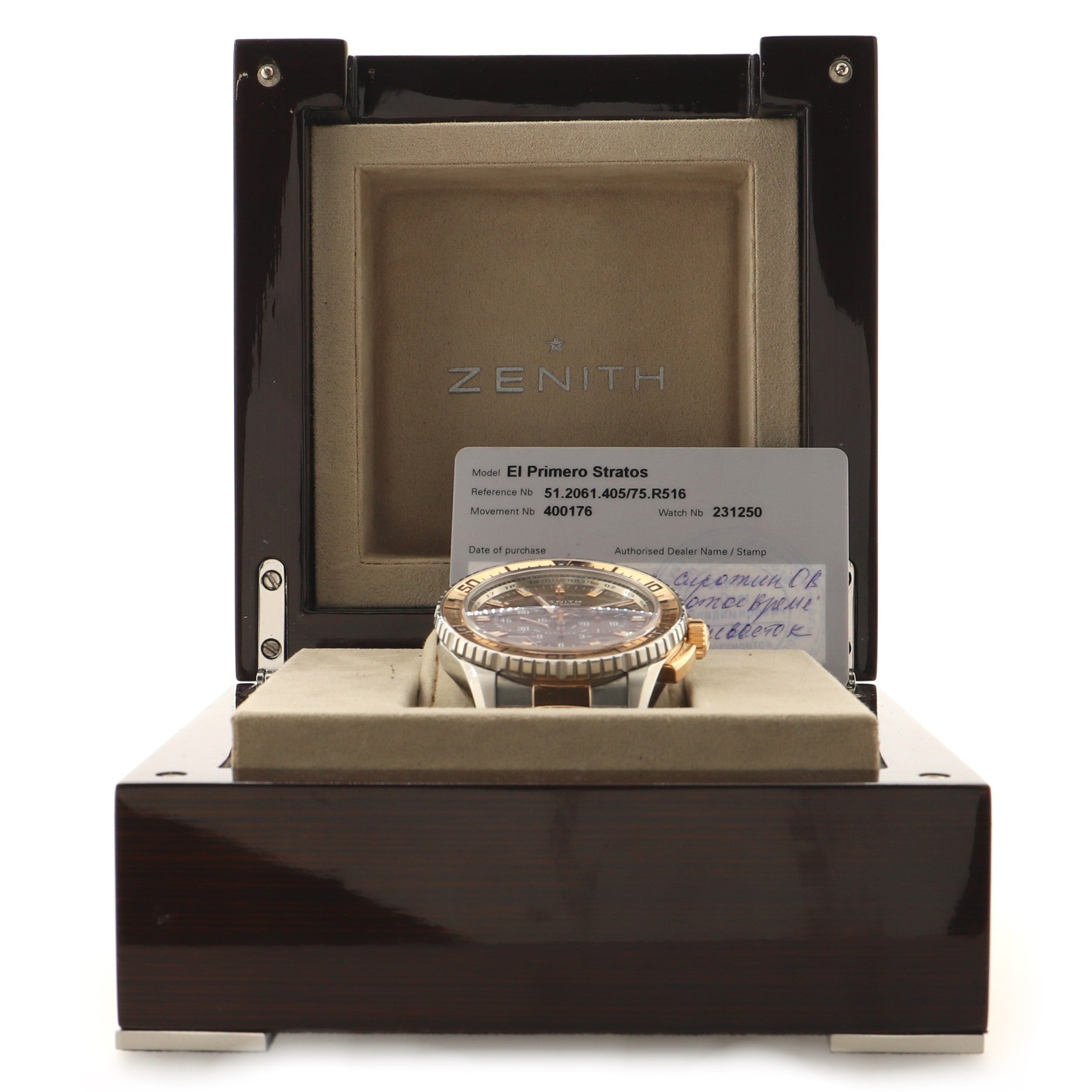 El Primero Stratos Flyback Automatic Watch Stainless Steel with Rose Gold 45
