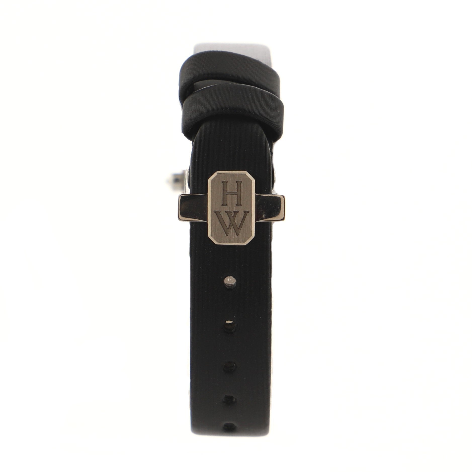 Avenue C Quartz Watch White Gold and Satin with Diamond Bezel 16
